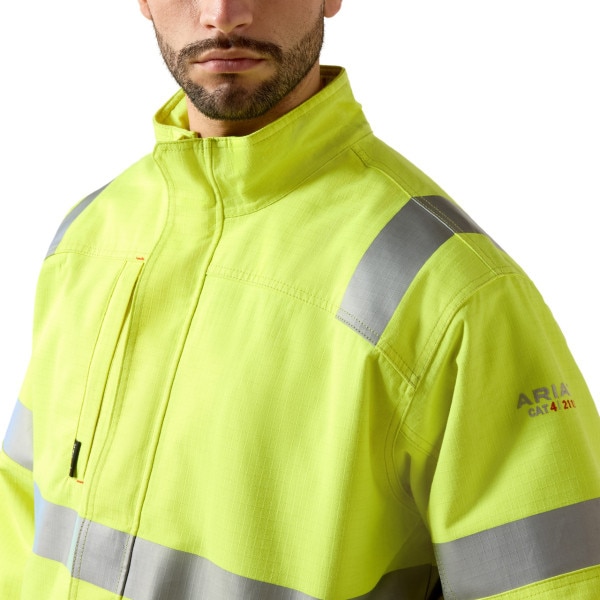 Ariat Fr Reflective Jacket Mens FR Hi-Vis Insulated H2O Jacket